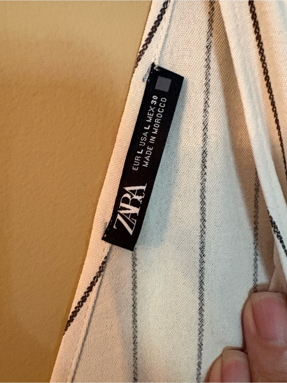 Zara Striped Sash Tie-Front Top NWOT - Picture 3 of 13